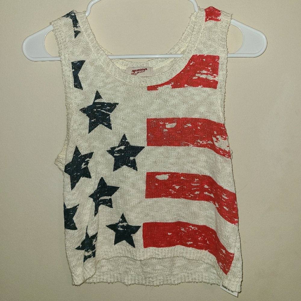 Red,white, & blue tank top